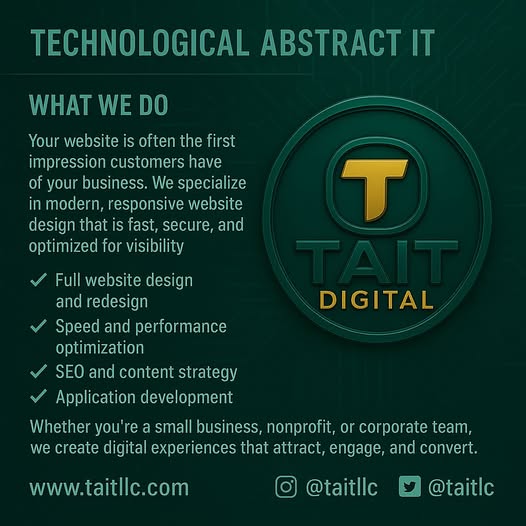 Website design, SEO, and development services by TAIT Digital